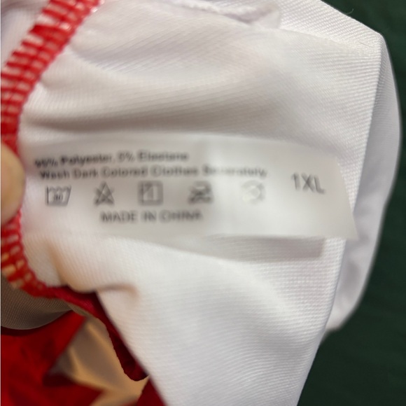 New Shein Red Ribbed Cutout Swimsuit 1X - Picture 5 of 7